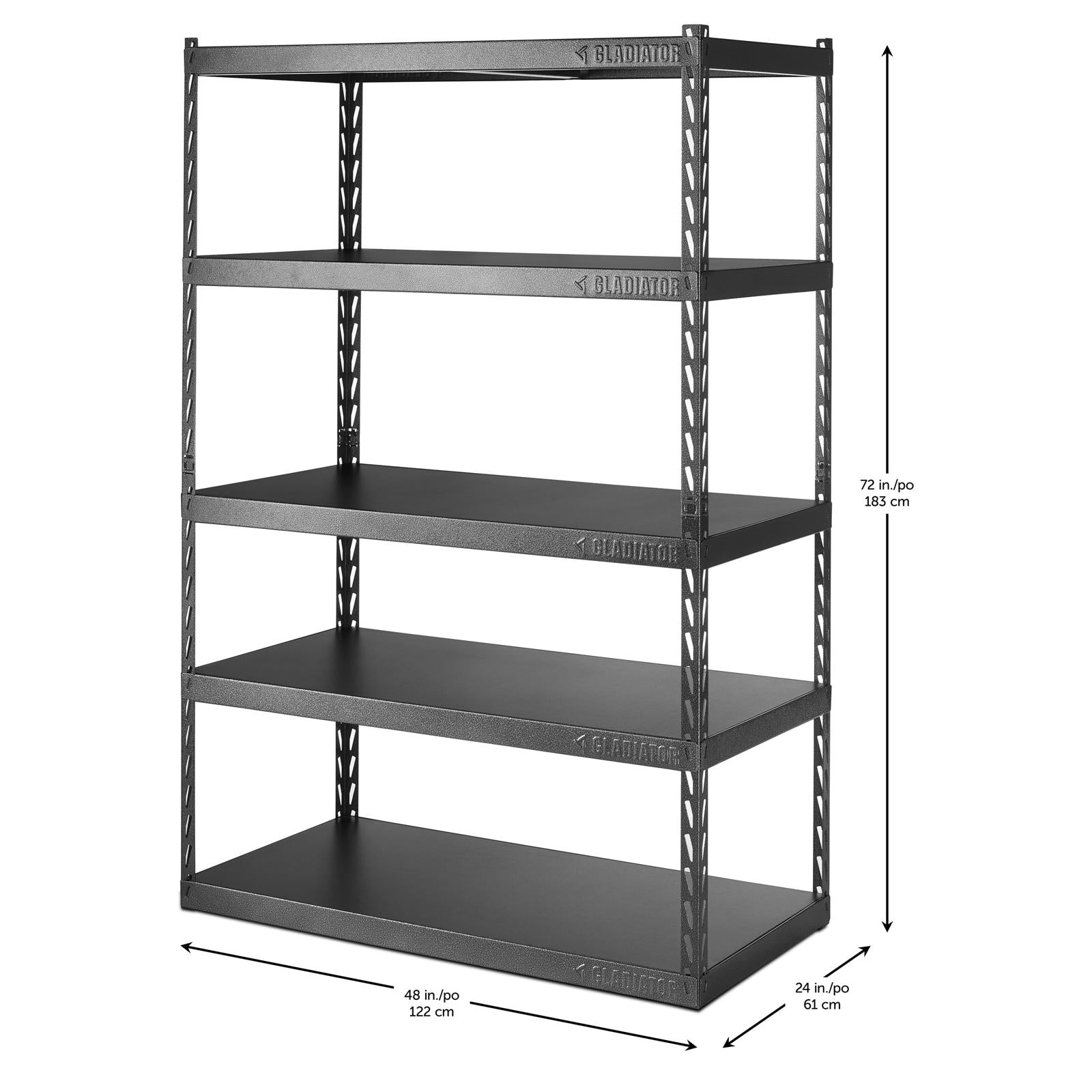 4 inch deals deep shelving unit