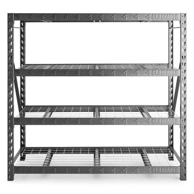 60 Wide Heavy Duty Rack with Four 18 Deep Shelves – Gladiator